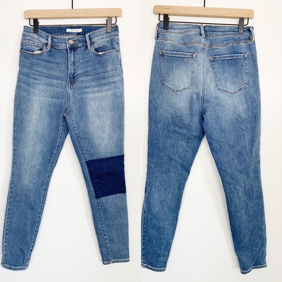 PacSun Knee Panel High Rise Jeans Jeggings, Size 28 - Picture 2 of 7